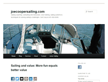 Tablet Screenshot of joecoopersailing.com